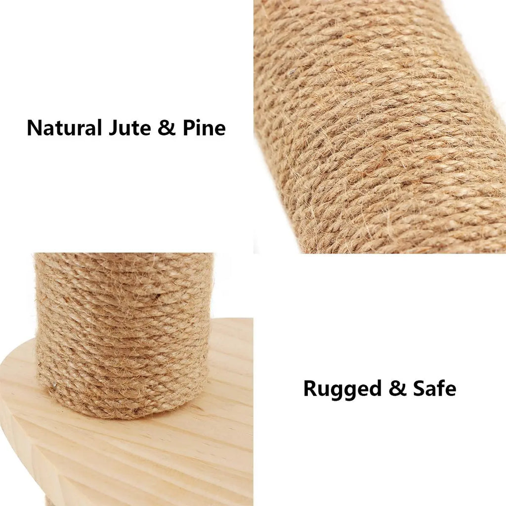 Wooden DIY Cat Scratching Post, Cat Climbing Frame for Indoor Cat, Cat Furniture Cat Supplies