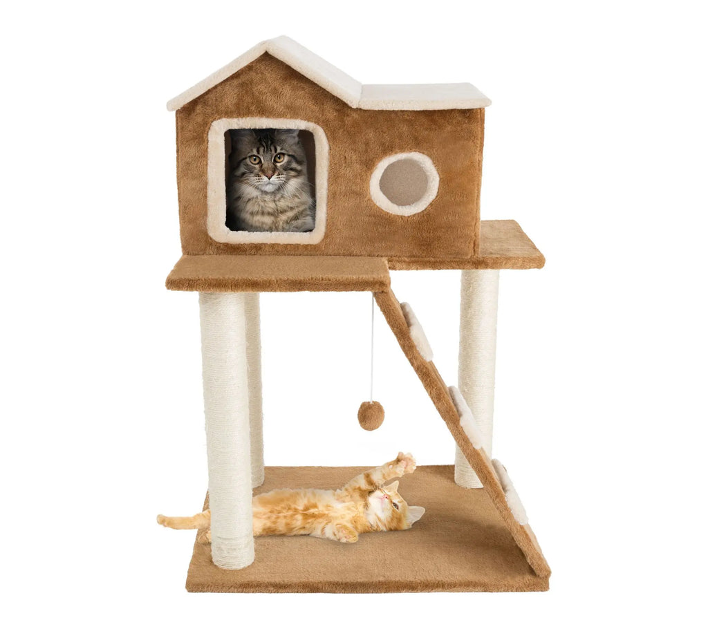 Petmaker 3-Tier Cat Tower Napping Perches Kitty Condo