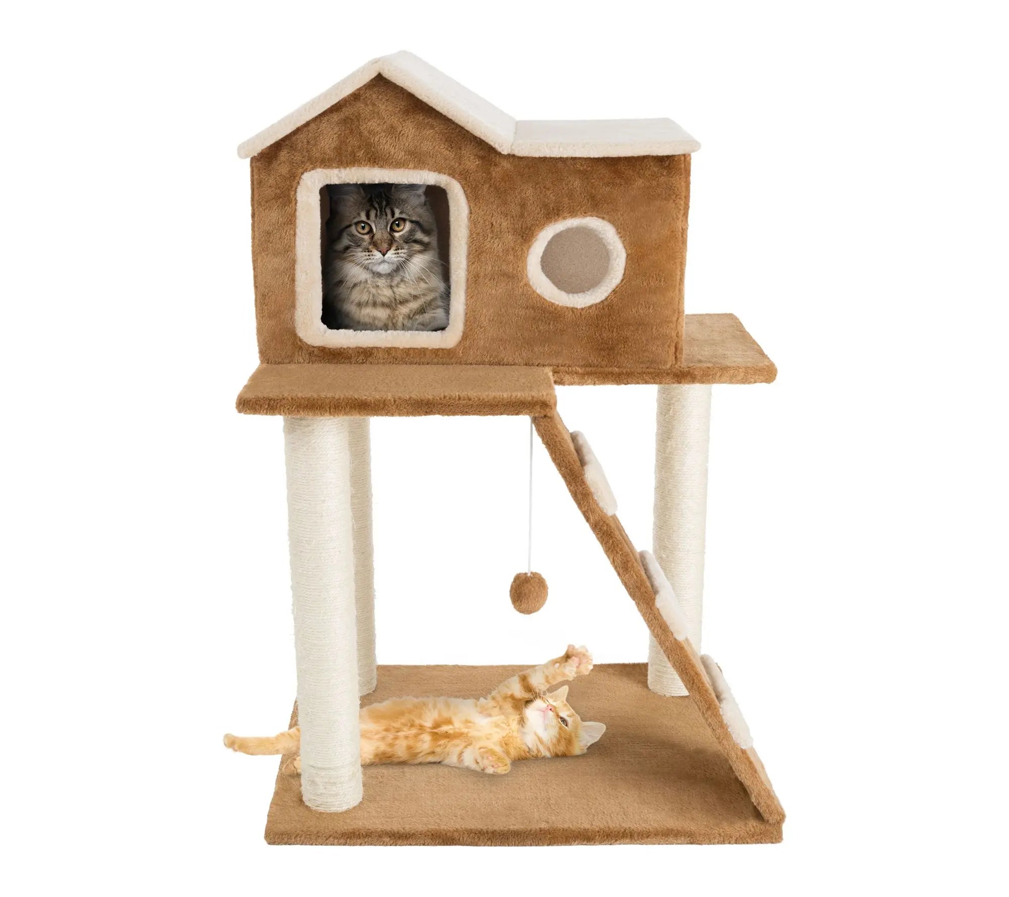 Petmaker 3-Tier Cat Tower Napping Perches Kitty Condo