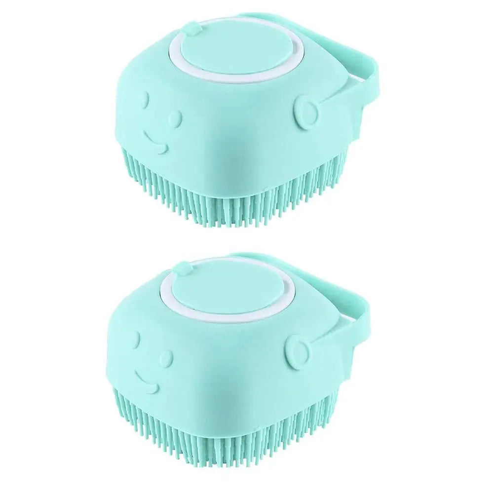 Pet Grooming Brush Tool Designed to Detangle and Fluff Fur Remove Loose Hair and Prevent Matting Features a Detachable Head for Easy Cleaning in the Shower or Bathtub
