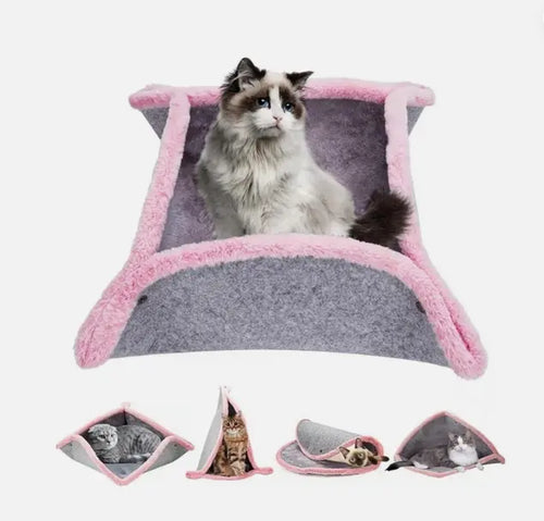 Cat Bed Creative Transformable Cat Cave Cat Mat for Indoor Cat Tent Cat Hut