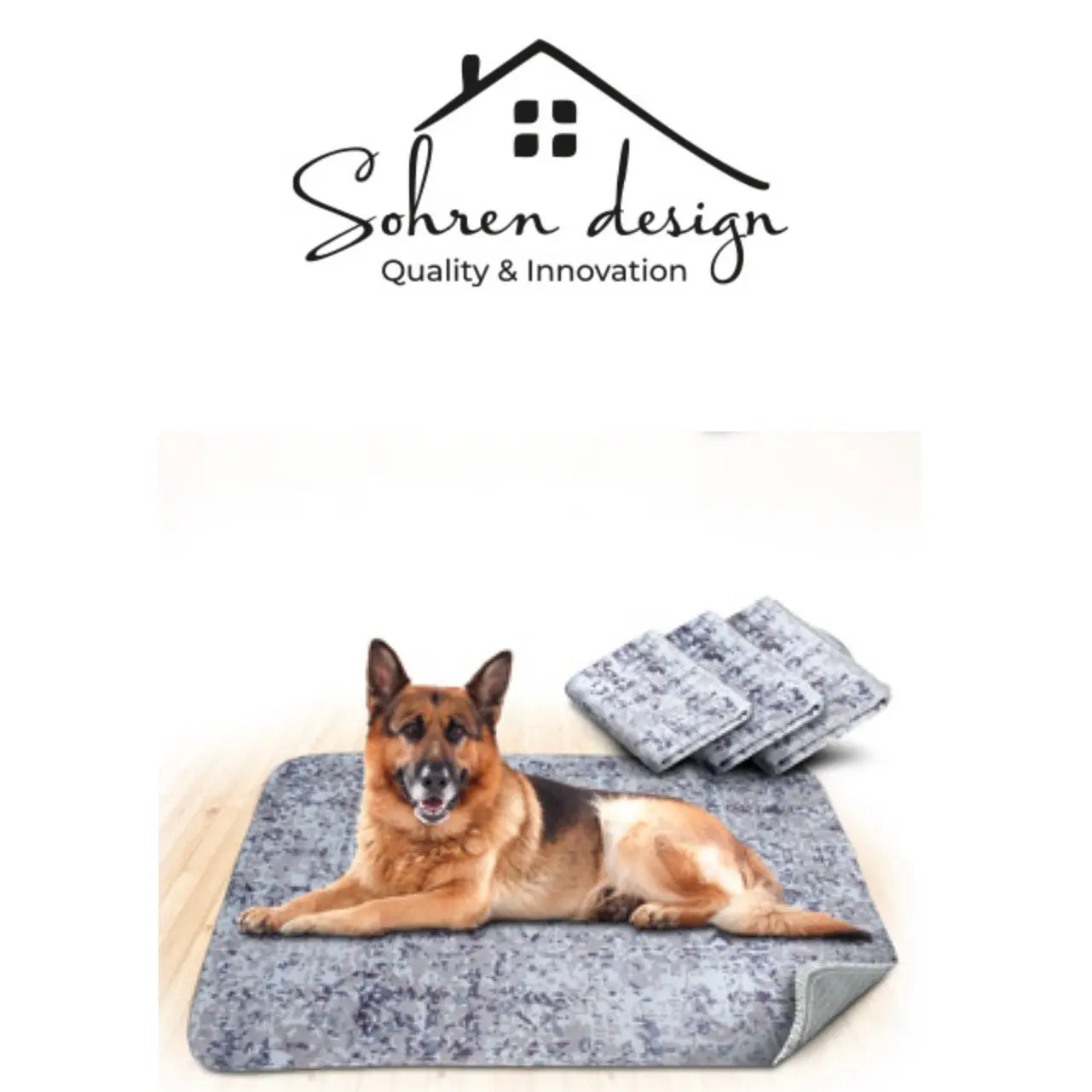 Sohren Washable Dog Pad for Potty Training - Waterproof and Heavy-Duty Trainingpads Dogs