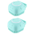 Pet Grooming Brush Tool Designed to Detangle and Fluff Fur Remove Loose Hair and Prevent Matting Features a Detachable Head for Easy Cleaning in the Shower or Bathtub