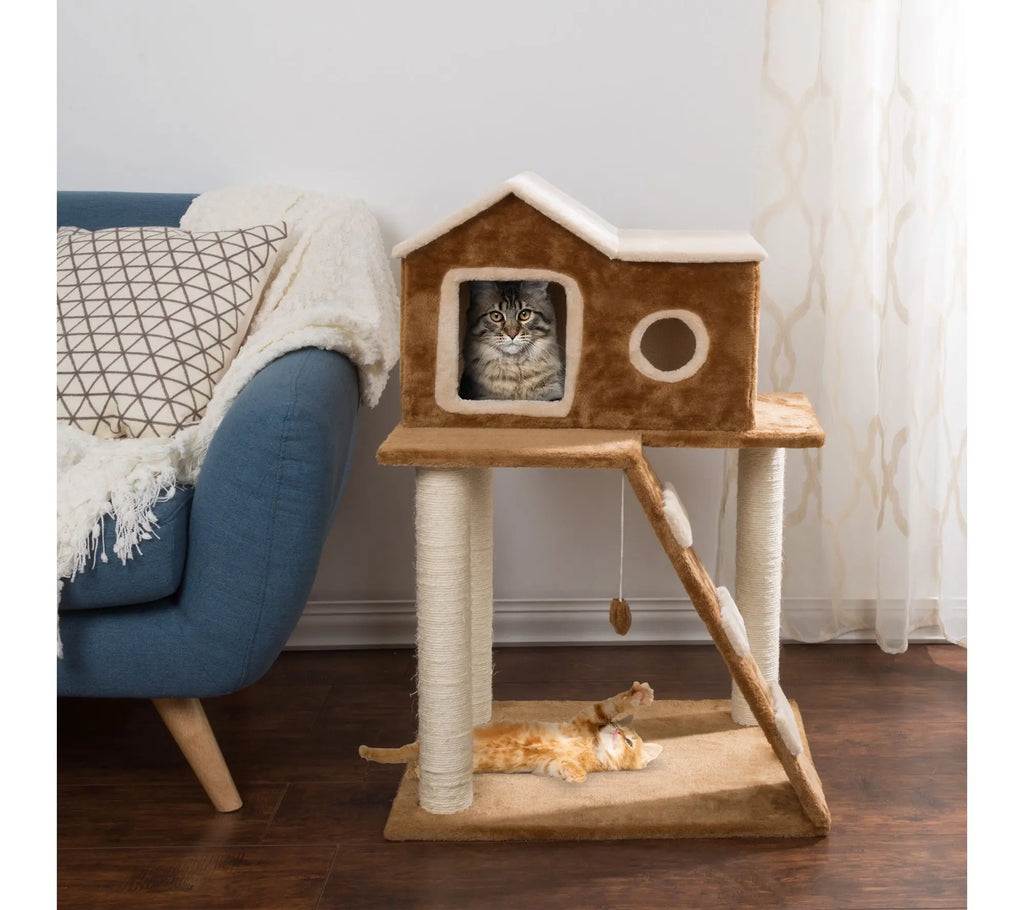 Petmaker 3-Tier Cat Tower Napping Perches Kitty Condo