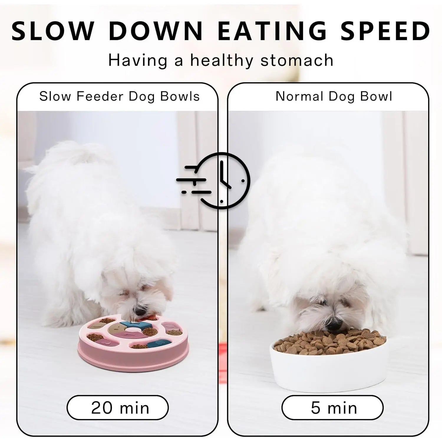 Dog Puzzles Slow Feeder, Interactive Food Puzzle Toys for Dogs,Treat Puzzle Toys for Dogs, Dog Puzzle Treat Dispenser & Slow Feeder Toy, Dog Puzzles for Smart Dogs, Pink, 1 Pack. Christmas WOZTI