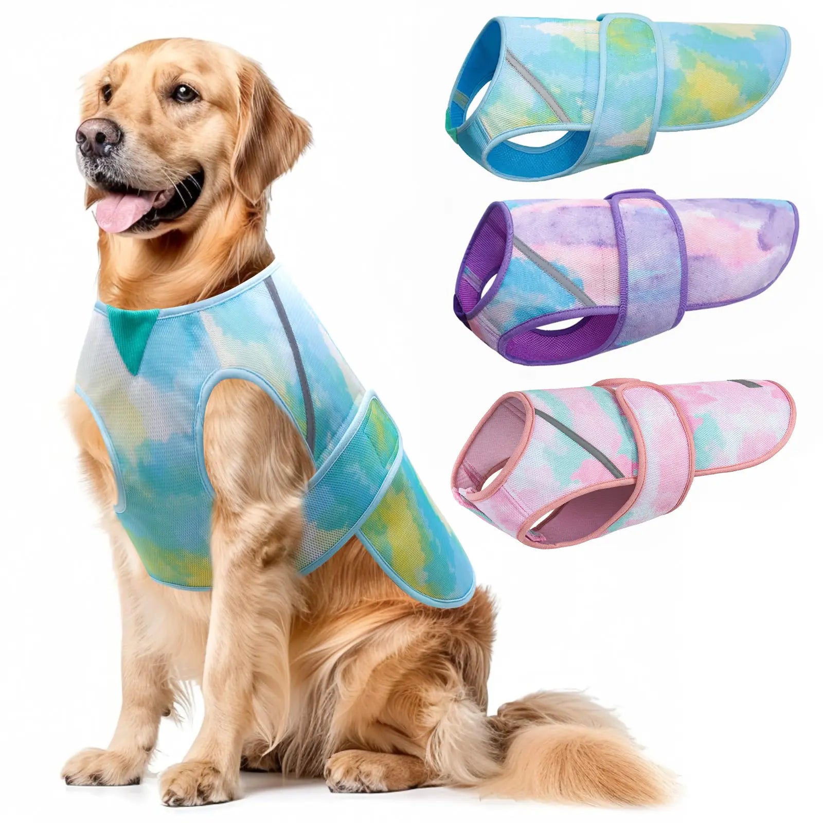 KYEESE Cooling Dog Vest, Breathable Comfortable Summer Wear for Dogs, Multiple Sizes Perfect Fit, Petlovers Choice for Summervibes Outdoorfun