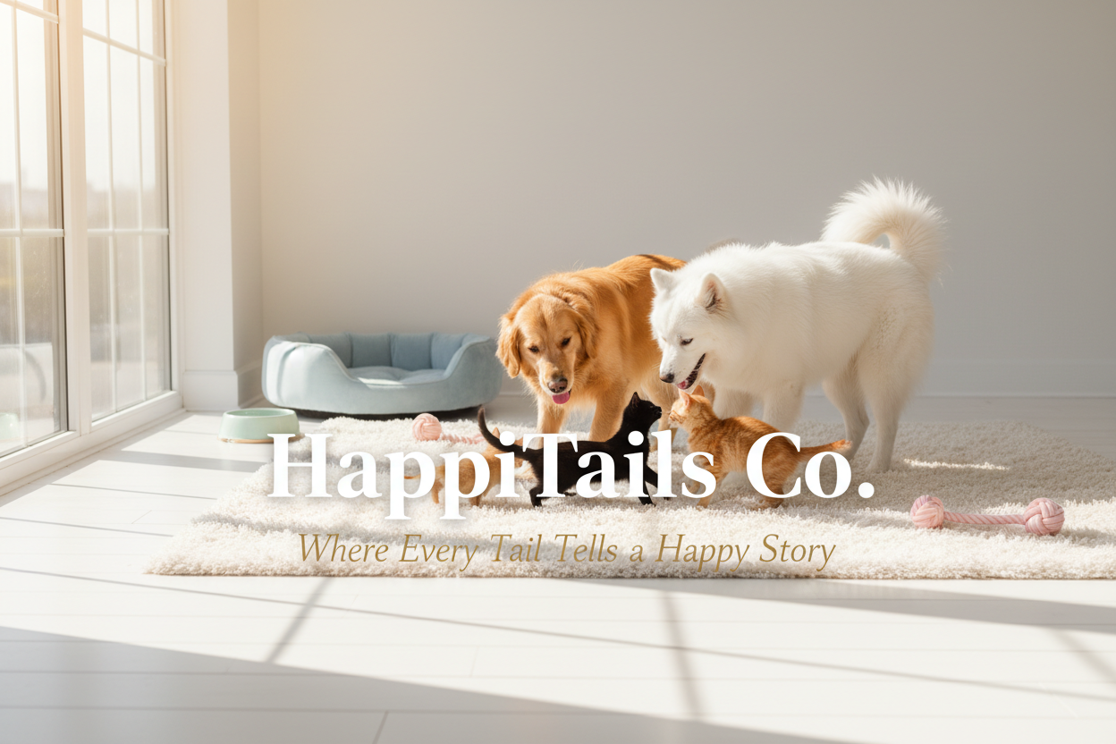 HappiTails Co Hero Banner with Catchline